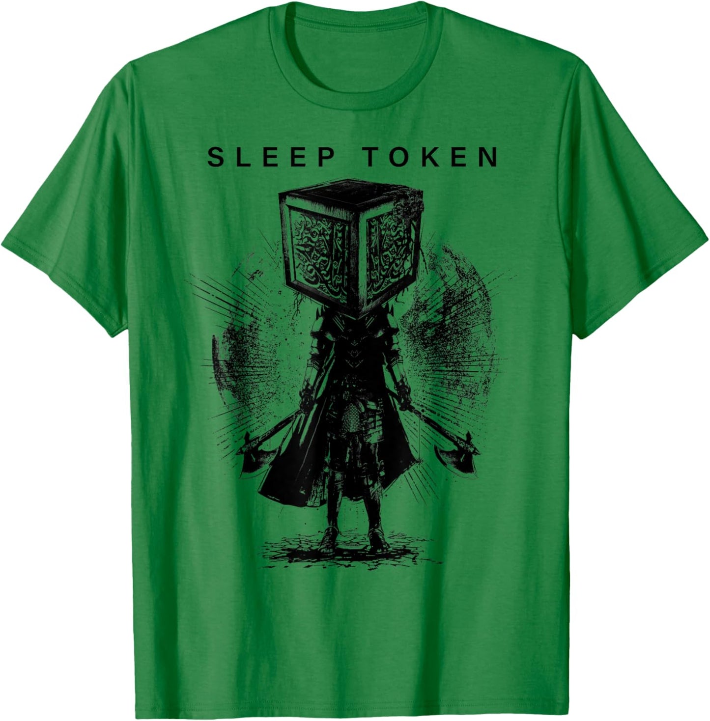 Sleep Token Axe Samurai T-Shirt - T-Shirt | Irish Green