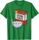 New Bran Flakes - Retro Breakfast Cereal Graphic Shirt T-Shirt - T-Shirt | Irish Green