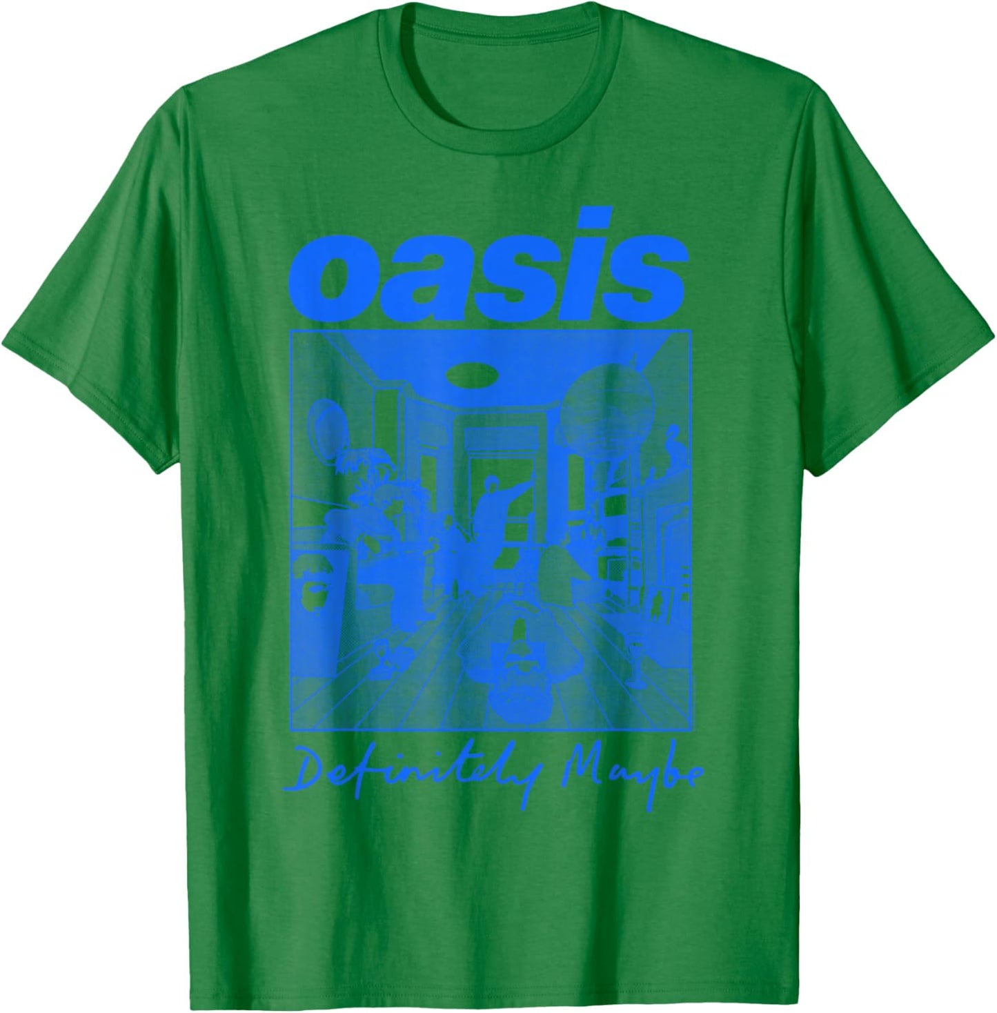 Oasis – Definitely Maybe Illustration T-Shirt - T-Shirt | Irish Green