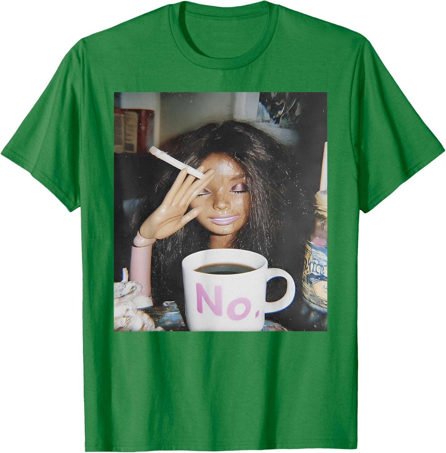 Disgusted Face Meme Doll Babe X Only Baby Love Date Fans T-Shirt - T-Shirt | Irish Green