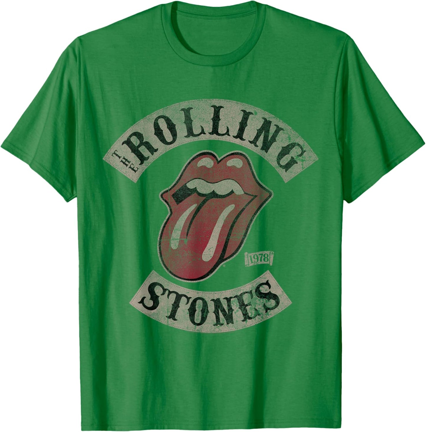 Official The Rolling Stones Vintage Tour 1978 T-Shirt - T-Shirt | Irish Green