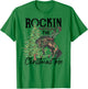 Rockin' Around The Christmas Tree Cowboy Santa Ride Horse T-Shirt - T-Shirt | Irish Green