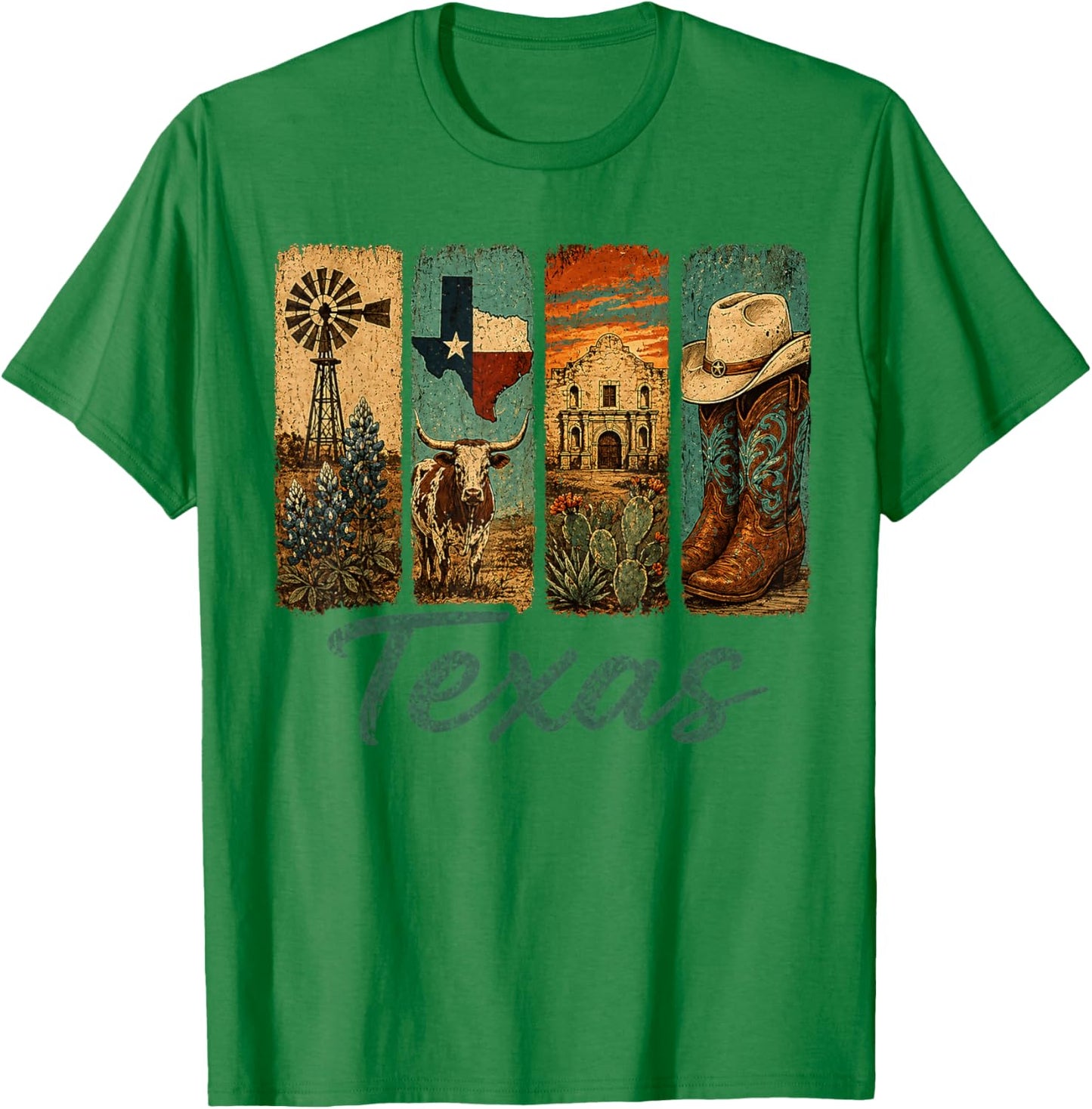 Texas Pride Men Women Kids Proud Texan T-Shirt - T-Shirt | Irish Green