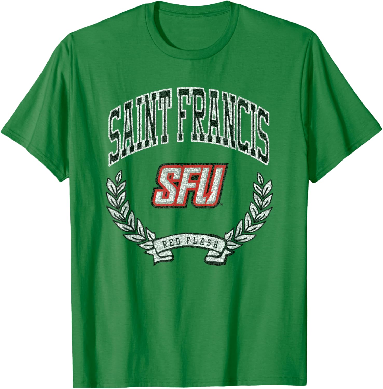 Saint Francis Red Flash Victory Vintage T-Shirt - T-Shirt | Irish Green