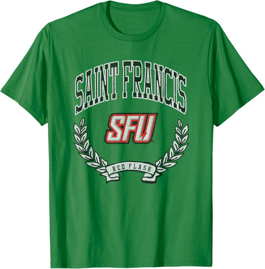 Saint Francis Red Flash Victory Vintage T-Shirt - T-Shirt | Irish Green
