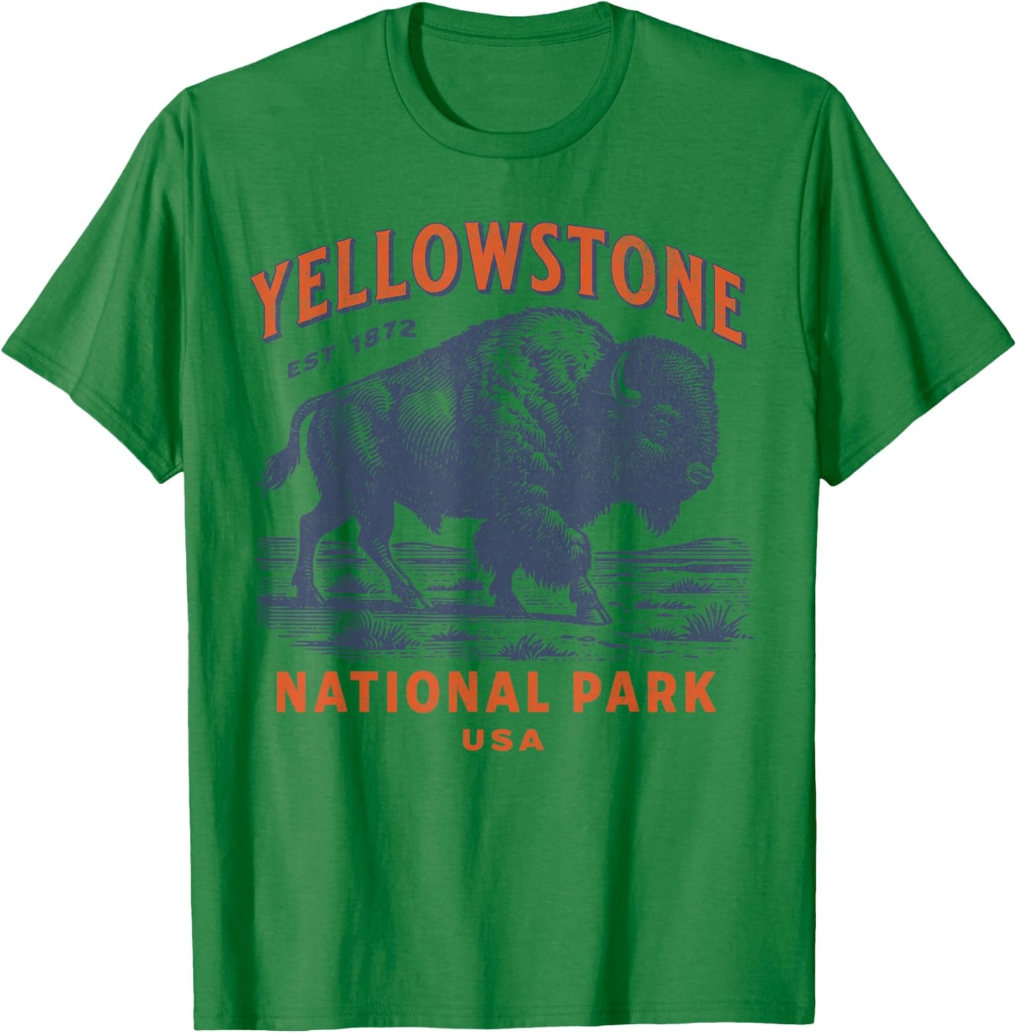 Yellowstone National Park T-Shirt - T-Shirt | Irish Green