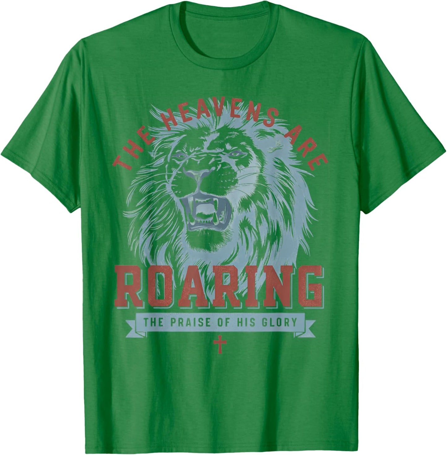 Boho Christian The Heavens Are Roaring Bible Verse Faith T-Shirt - T-Shirt | Irish Green