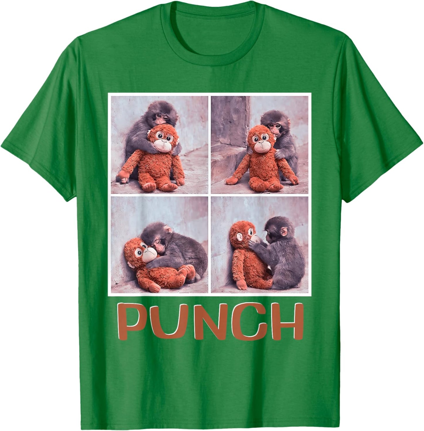 Punch Baby Monkey Meme T-Shirt - T-Shirt | Irish Green