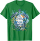 He Leads Me Beside Still Waters Sea Turtle Psalm 23:2 Art T-Shirt - T-Shirt | Irish Green