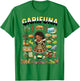 Dabbing Garifuna Flag Girl Pride Afro-Indigenous Heritage T-Shirt - T-Shirt | Irish Green