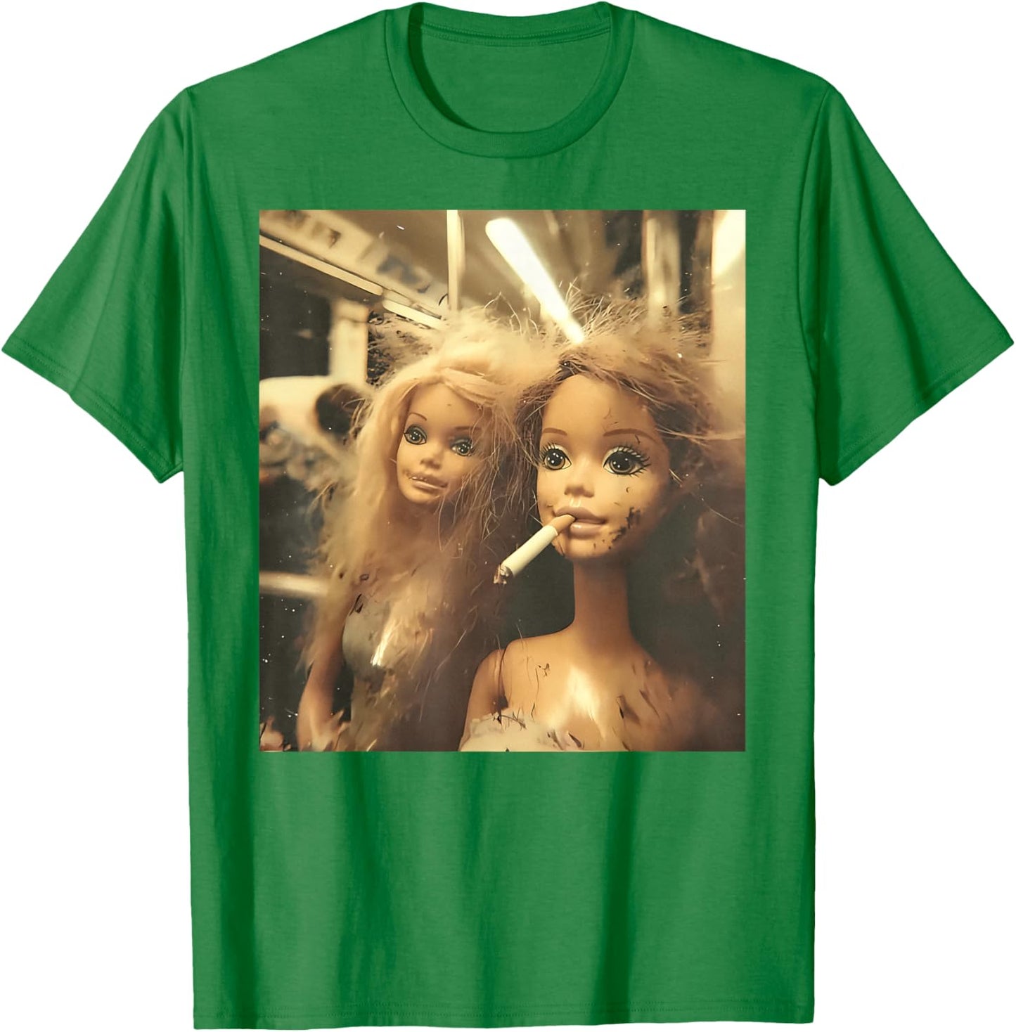 Disgusted Face Meme Doll Babe X Only Baby Love Date Fans T-Shirt - T-Shirt | Irish Green
