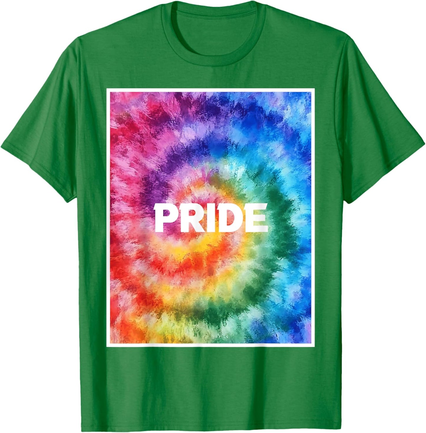 Rainbow Tie Dye Gay Pride Human Rights LGBTQ Queer Ally T-Shirt - T-Shirt | Irish Green