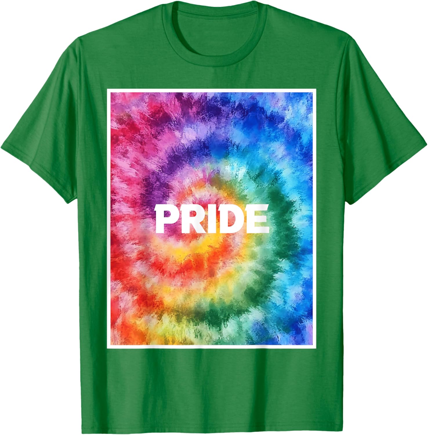 Rainbow Tie Dye Gay Pride Human Rights LGBTQ Queer Ally T-Shirt - T-Shirt | Irish Green