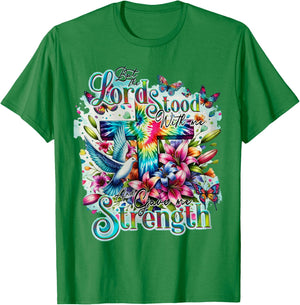 But The Lord Stood With Me And Gave Me Strength - Cross T-Shirt - T-Shirt | Irish Green