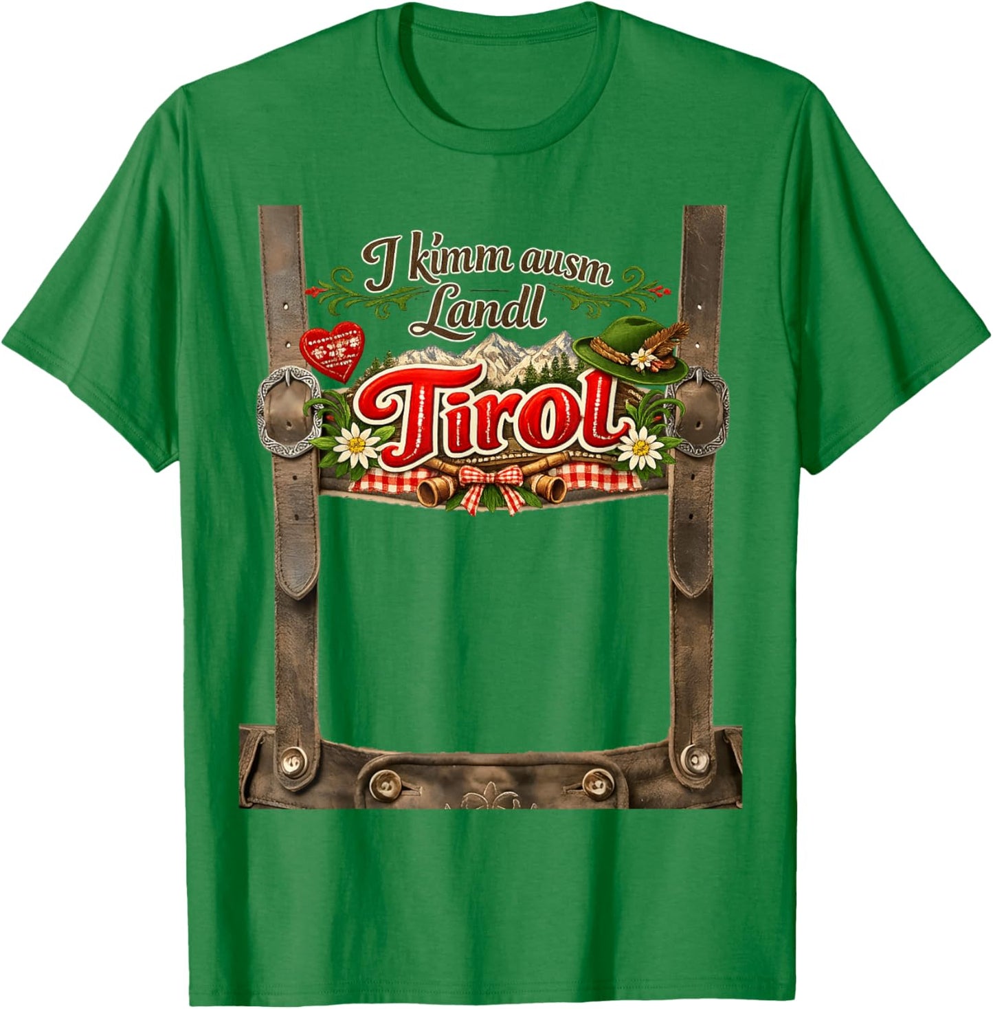Tyrol DJ Apres Ski Outfit It's Time to Celebrate Tyrol T-Shirt - T-Shirt | Irish Green