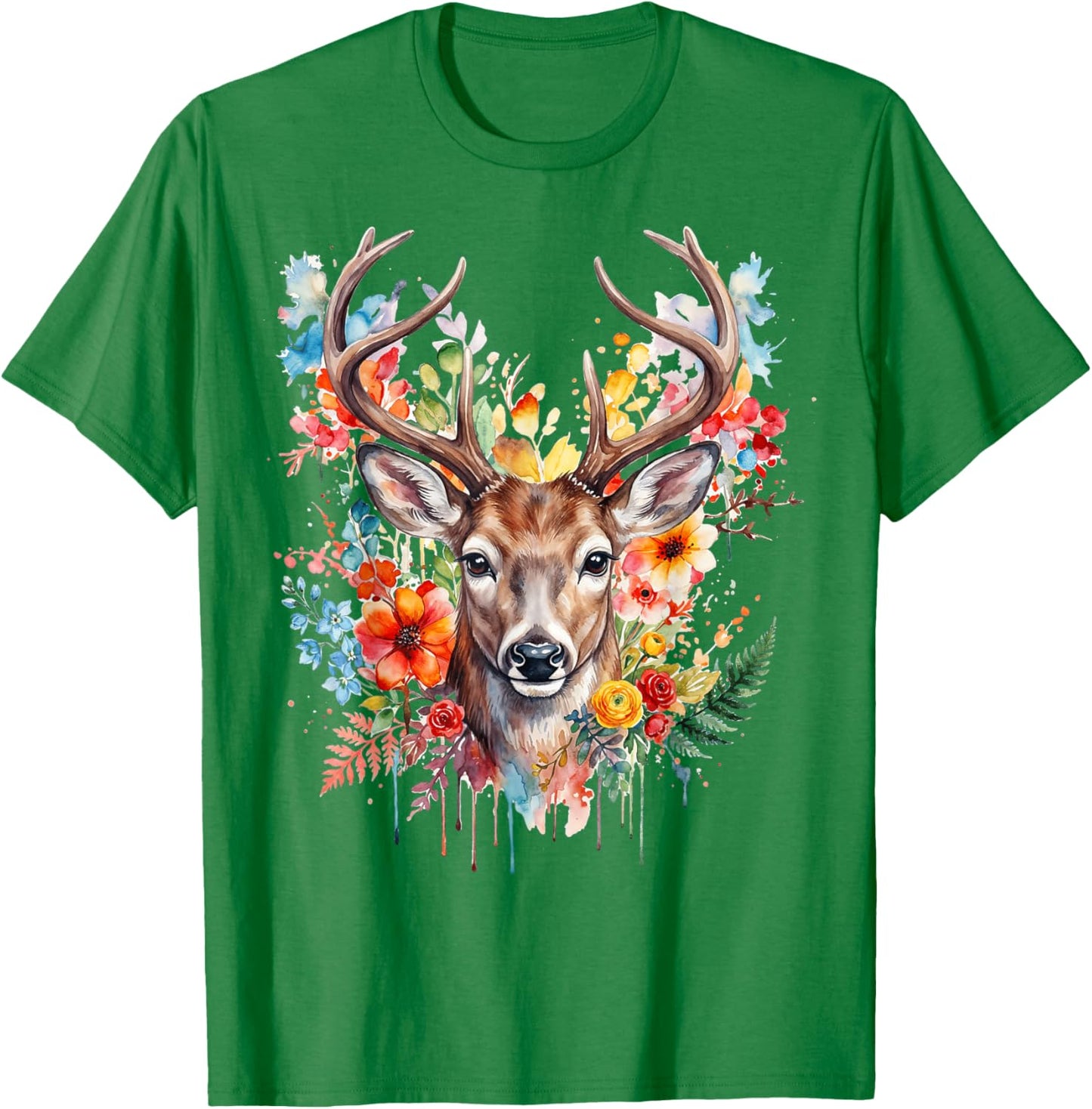 Trachtenshirt Damen Trachten Damen Outfit Hirsch T-Shirt - T-Shirt | Irish Green