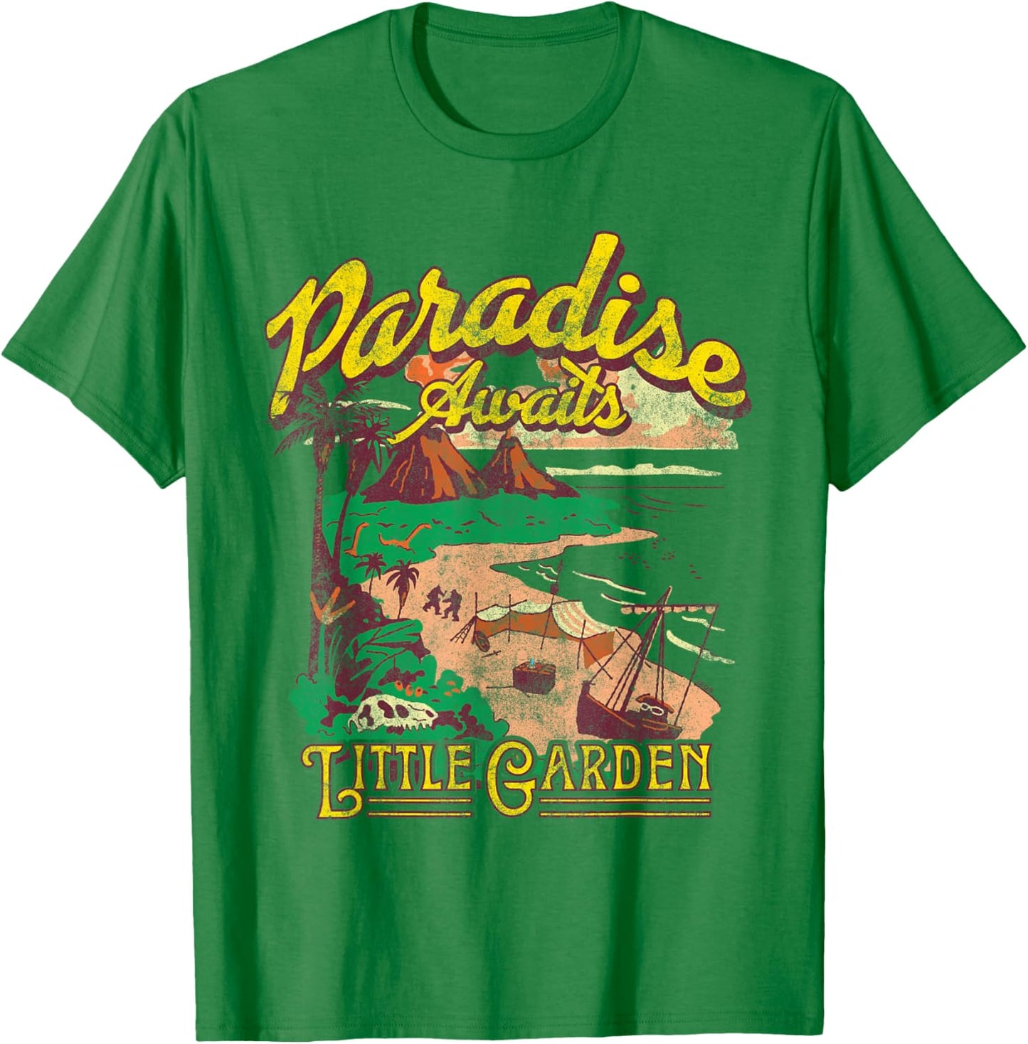 One Piece Paradise Awaits Little Garden T-Shirt - T-Shirt | Irish Green