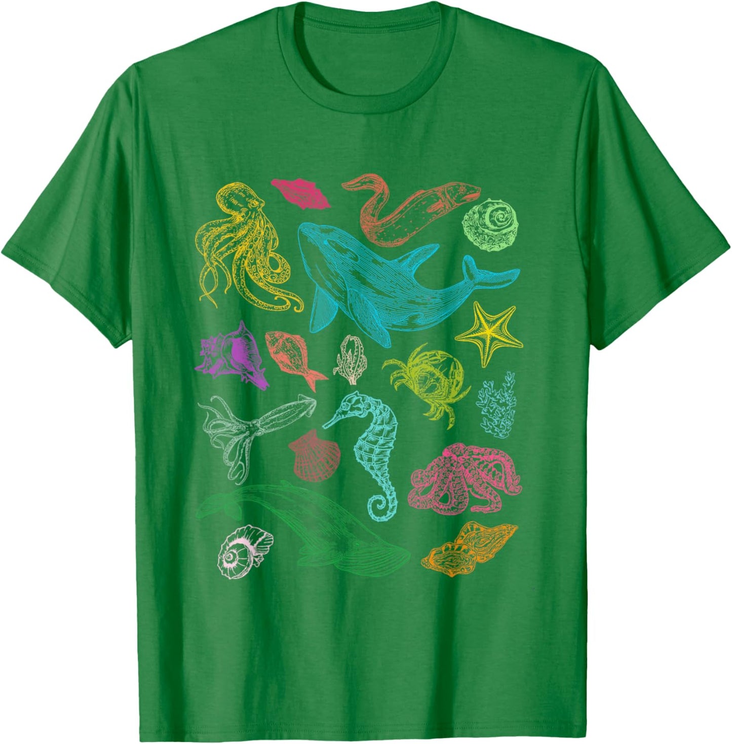 Sea Animal Ocean Nature Sealife Whale Protect The Oceans T-Shirt - T-Shirt | Irish Green