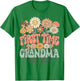 First Time Grandma 2026 Expecting Baby Pregnancy Wildflower T-Shirt - T-Shirt | Irish Green