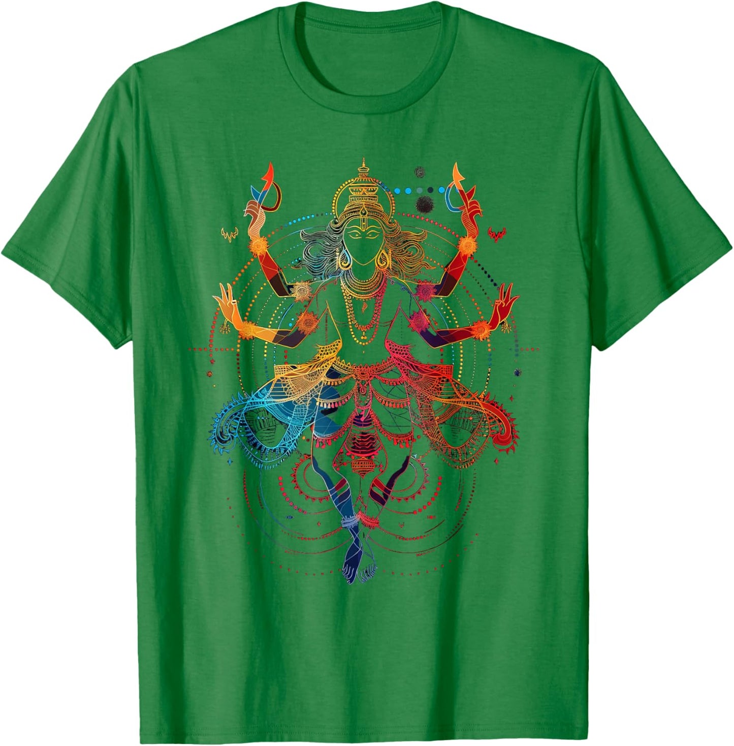 Shiva spiritual hindu god tandava dance yoga meditation T-Shirt - T-Shirt | Irish Green