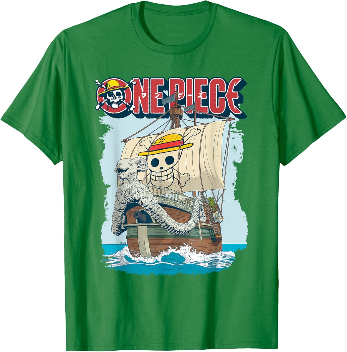 One Piece Going Merry T-Shirt - T-Shirt | Irish Green