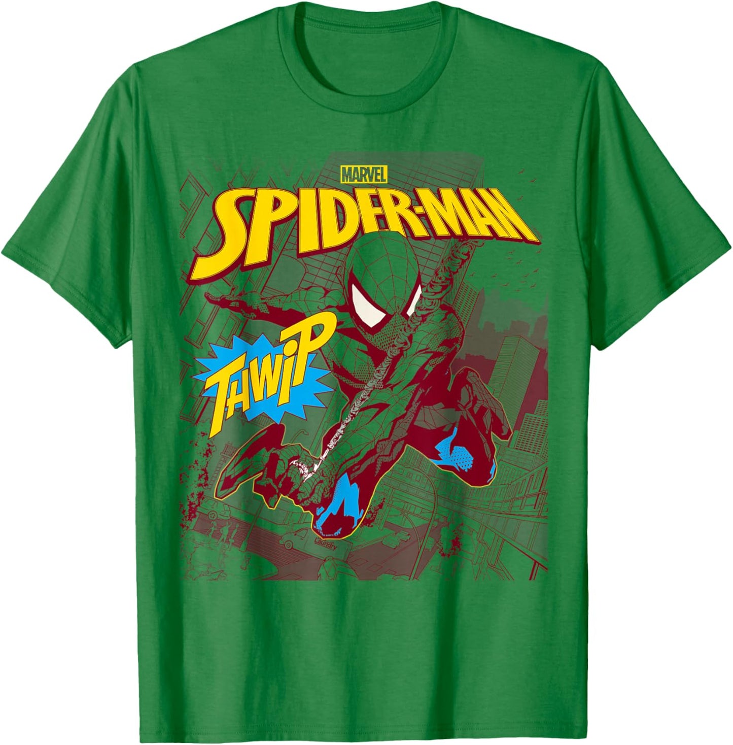 Spider-Man - Thwip Swing T-Shirt - T-Shirt | Irish Green