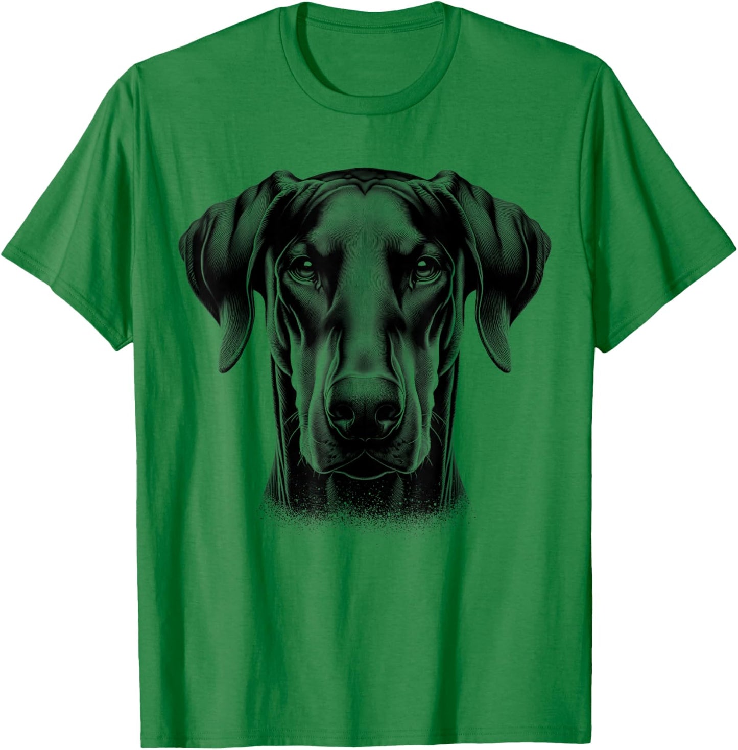 Proud Doberman Head with Floppy Ears T-Shirt - T-Shirt | Irish Green