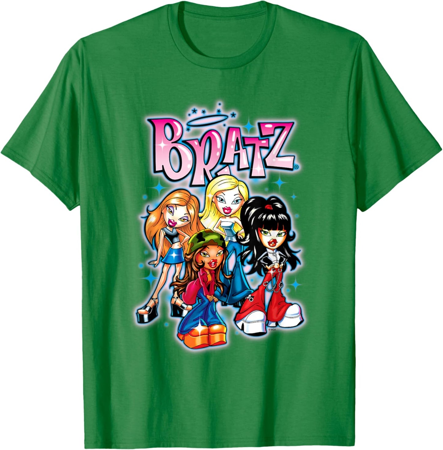 Bratz - Oversized Airbrush T-Shirt - T-Shirt | Irish Green