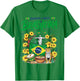 Brasileira Brasil Flag Idea Brazilian Cultural T-Shirt - T-Shirt | Irish Green