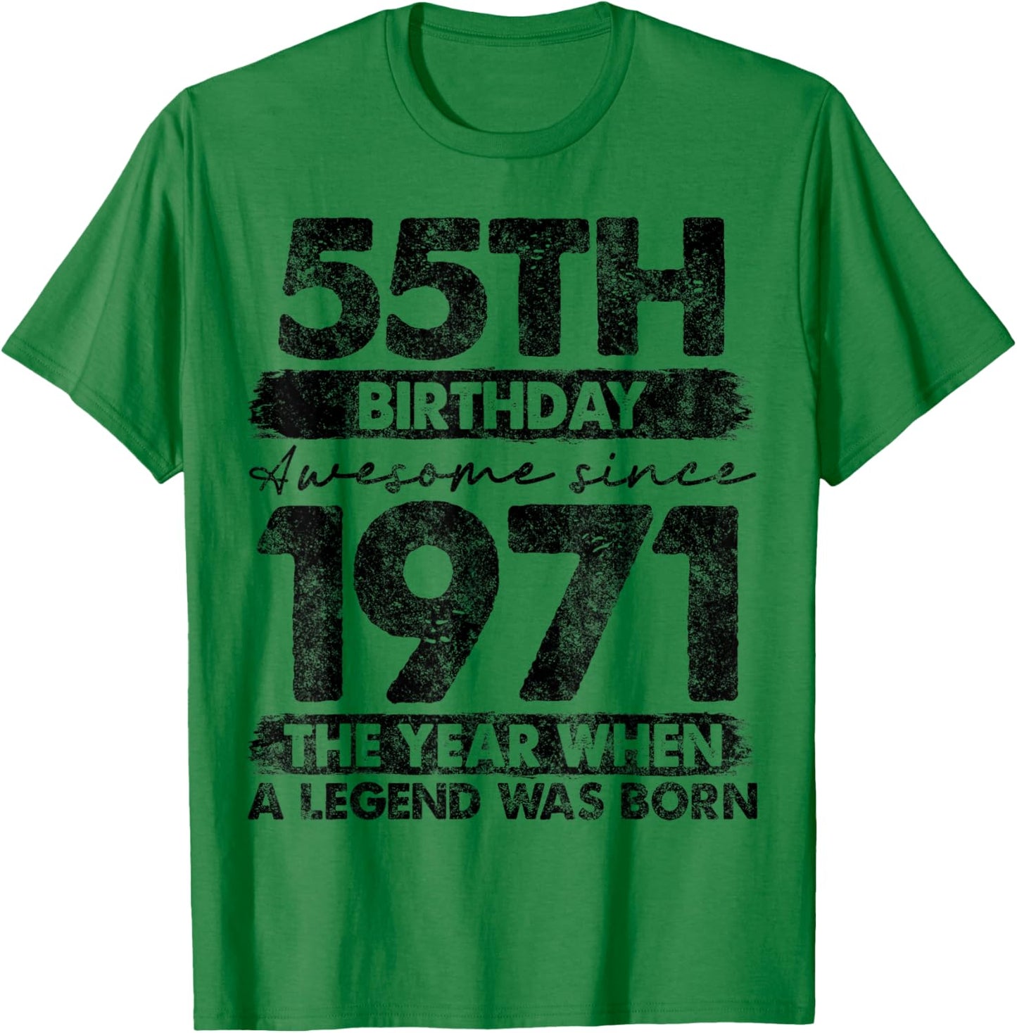 55 Year Old Gifts Vintage 1971 Limited Edition 55th Birthday T-Shirt - T-Shirt | Irish Green