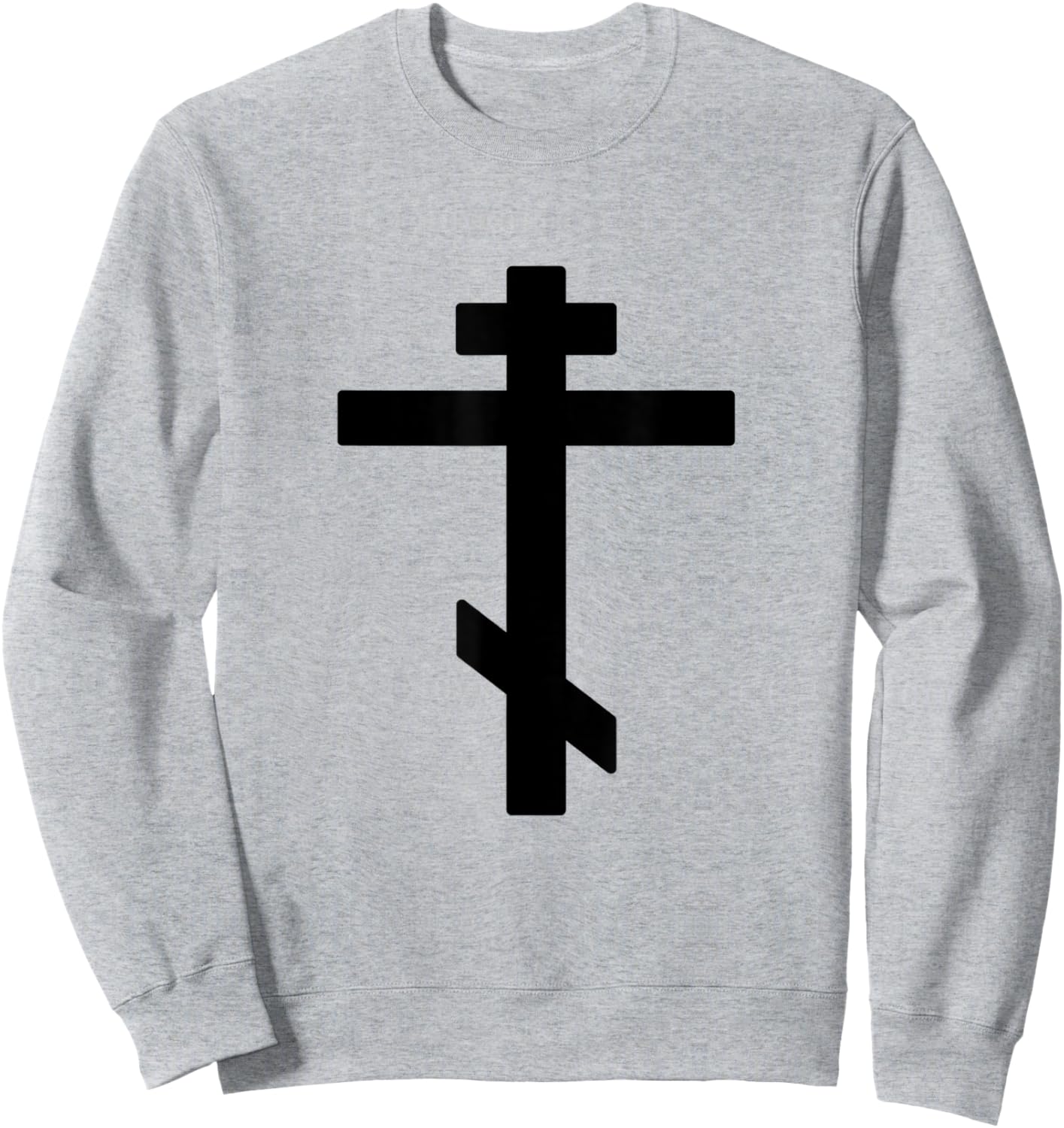 Eastern Orthodox Cross Russian Orthodox Cross Christianity Sweatshirt - Sweatshirt | Ash