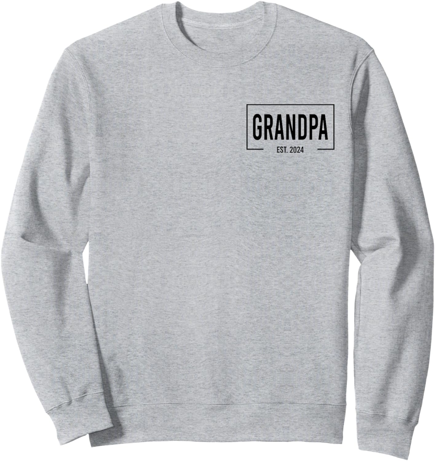 Grandpa Est. 2024 Logo Paps Loading New Grandpa Sweatshirt - Sweatshirt | Ash
