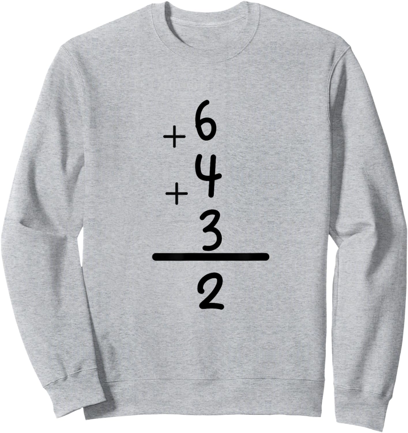 Hit It Out of the Park with Our 6+4+3=2 Baseball Double Play Sweatshirt - Sweatshirt | Ash