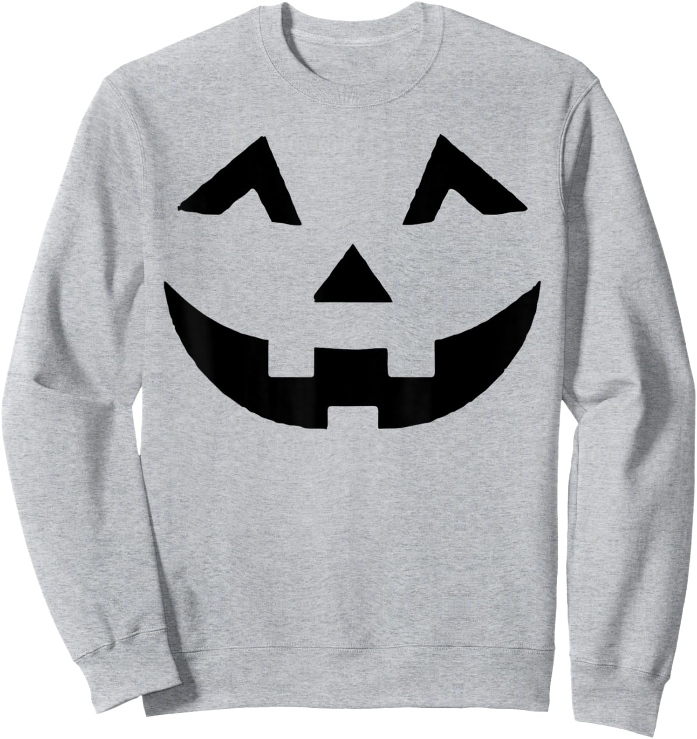 Jack O Lantern Face Pumpkin Eyelashes Hallowen Costume Funny Sweatshirt - Sweatshirt | Ash
