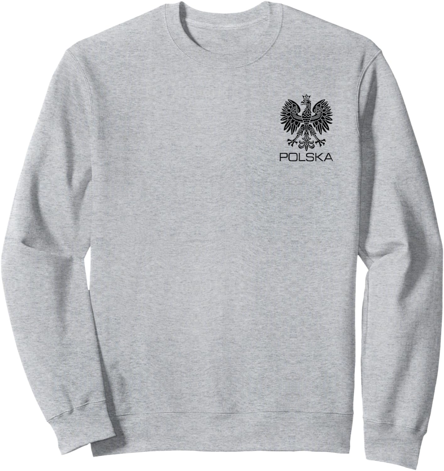 Polska Poland Eagle Symbol Flag Polish Coat of Arms Emblem Sweatshirt - Sweatshirt | Ash
