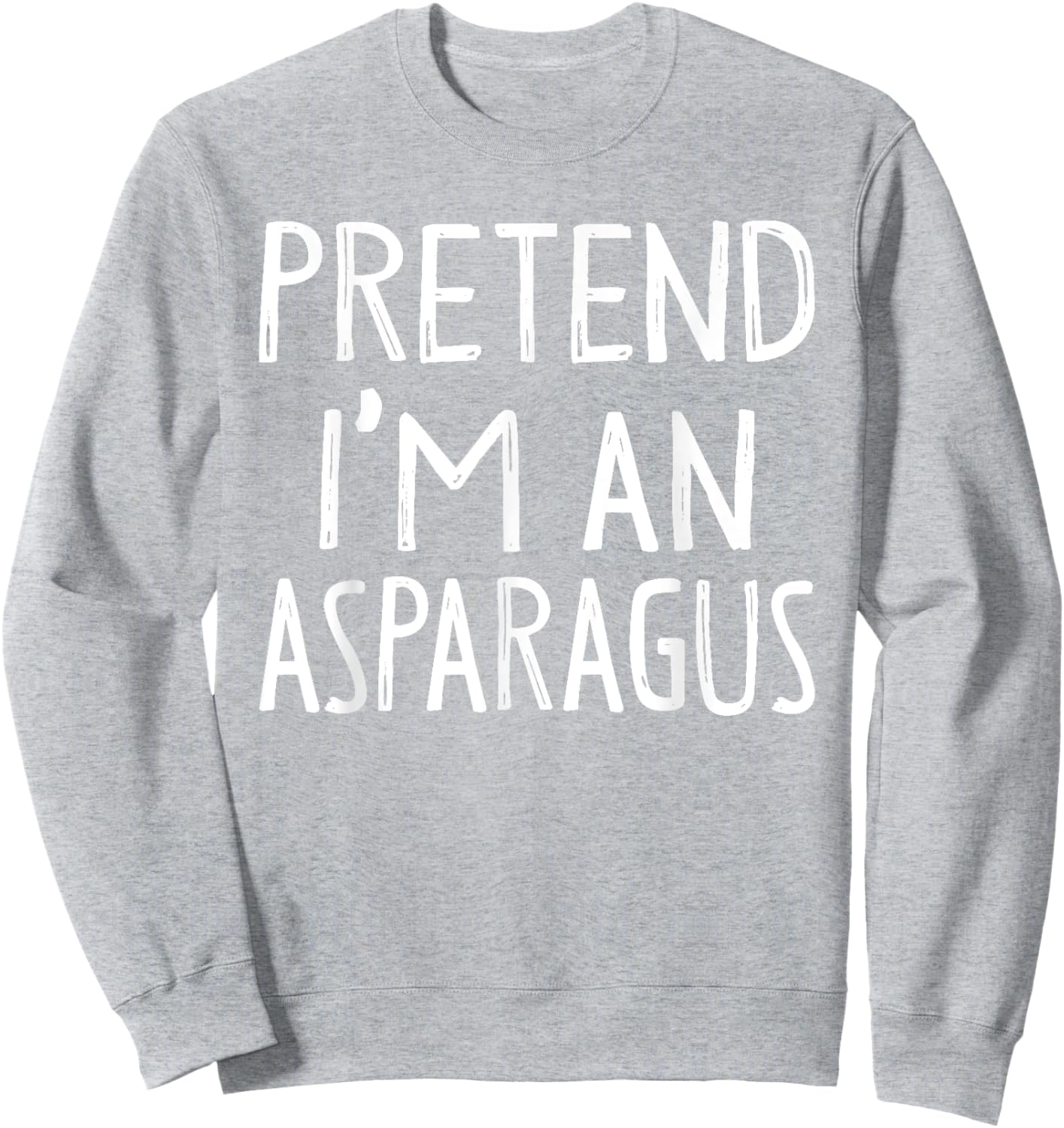 Pretend I'm An Asparagus Matching Costume Easy Halloween Sweatshirt - Sweatshirt | Ash