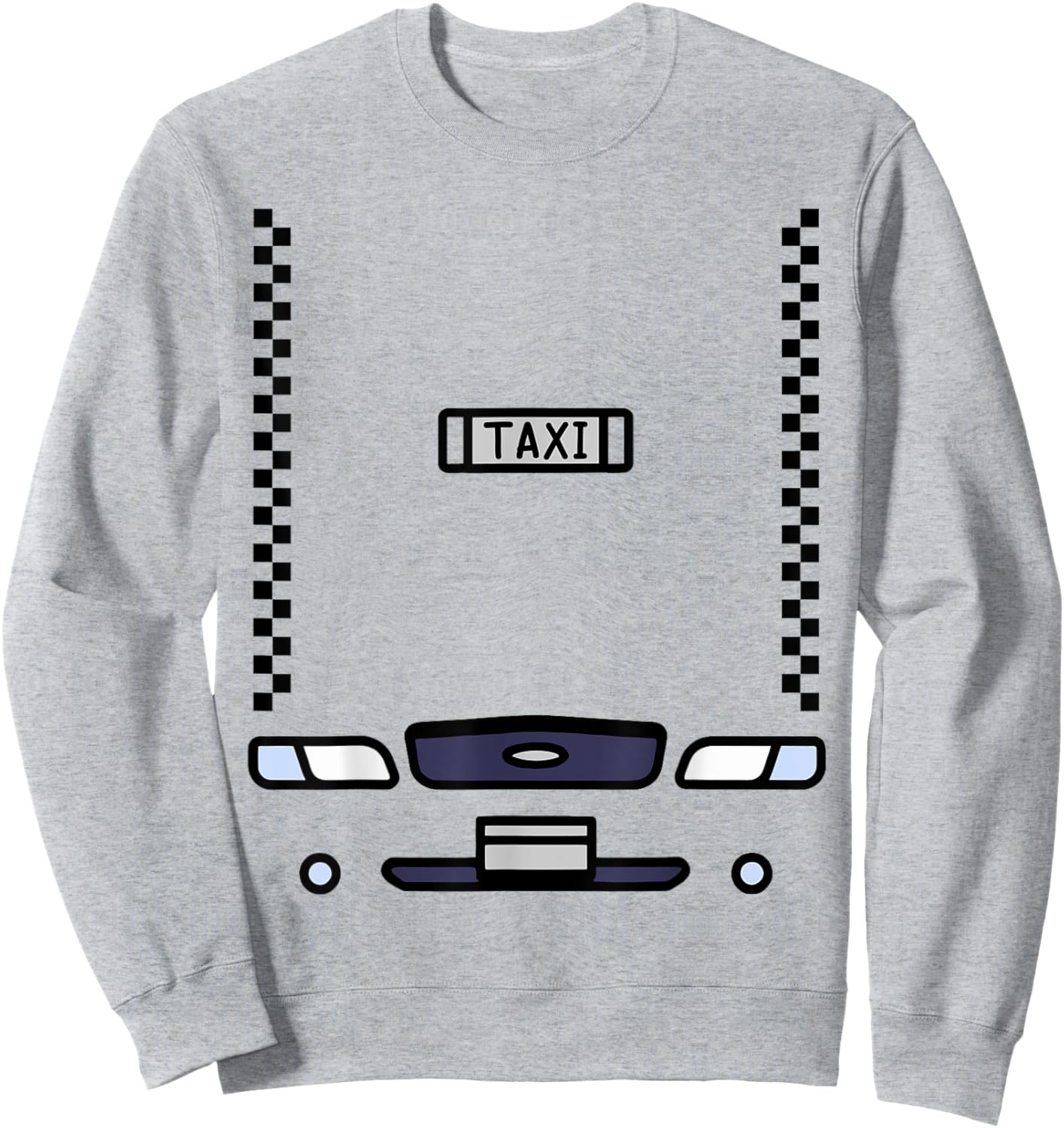Halloween Budget Costume Yellow Taxi Funny Sweatshirt - Sweatshirt | Ash
