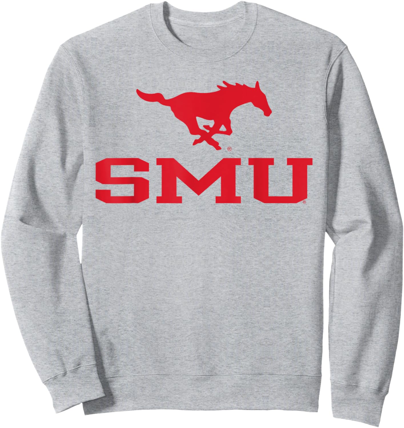 SMU Mustangs Sportsmanship White Officially Licensed Sweatshirt - Sweatshirt | Ash
