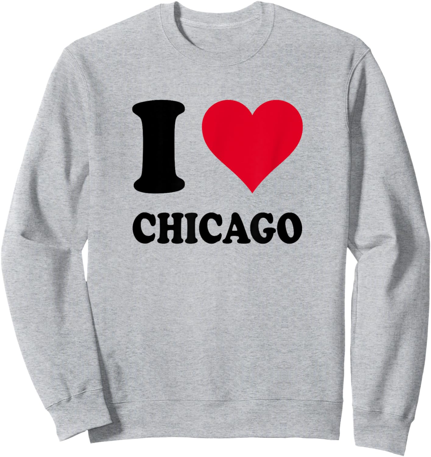 I Love Chicago Sweatshirt - Sweatshirt | Ash