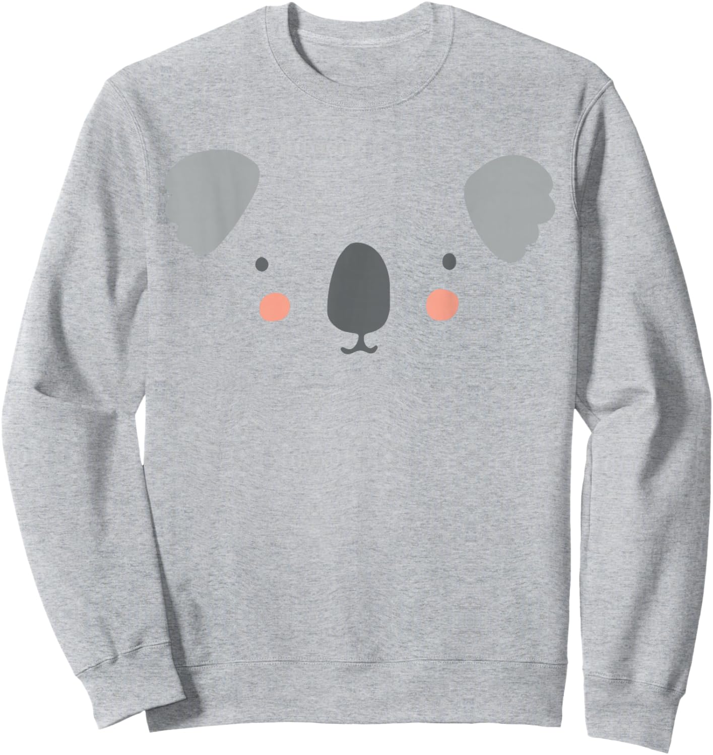 Cute Koala Face Halloween Costume Sweatshirt - Sweatshirt | Ash