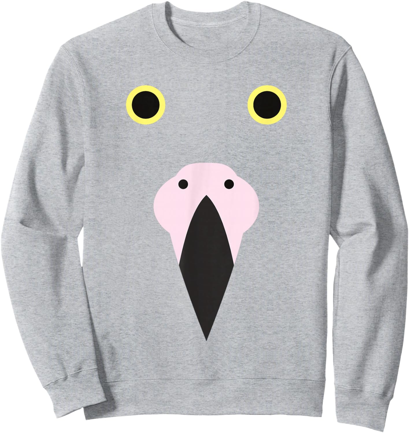 Cute Flamingo Face Halloween Costume Sweatshirt - Sweatshirt | Ash