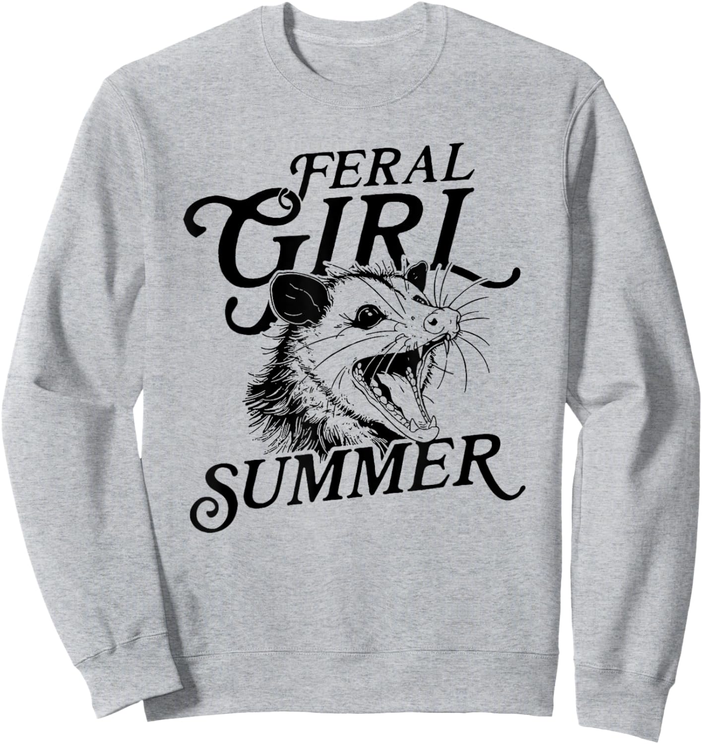 Feral Girl Summer Sweatshirt - Sweatshirt | Ash