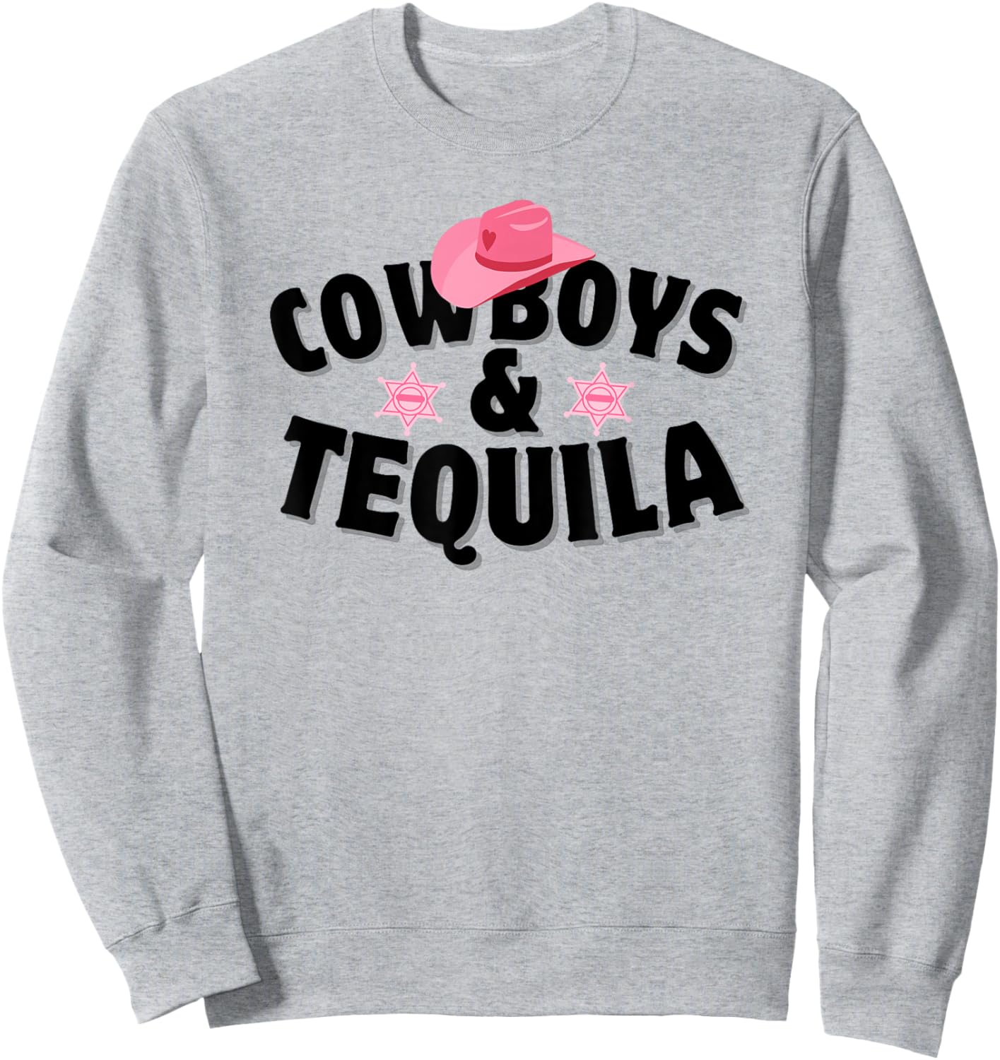 Western Cowgirl Country Music Cowboys And Tequila Sweatshirt - Sweatshirt | Ash