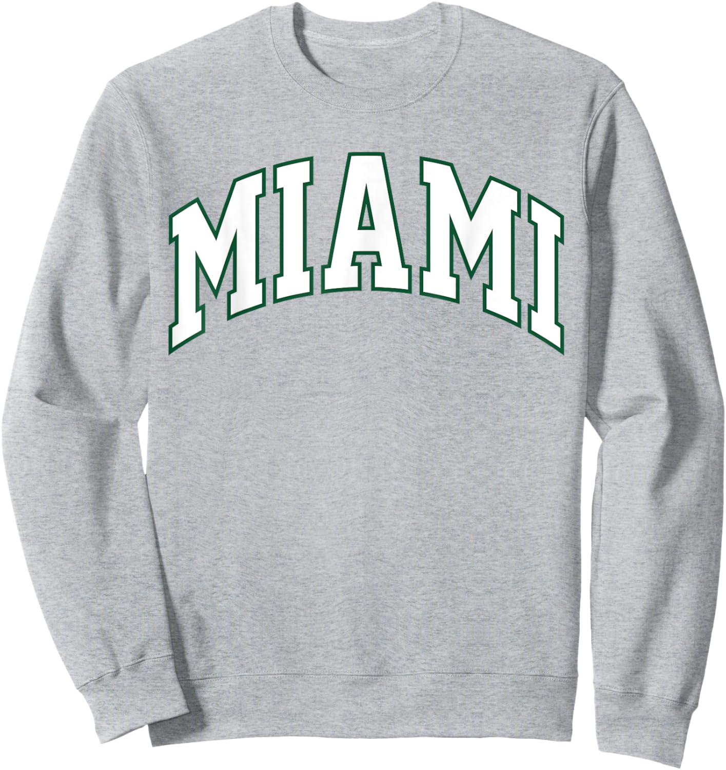 Retro Miami Men Miami Women Vintage Classic Orange Green FL Sweatshirt - Sweatshirt | Ash
