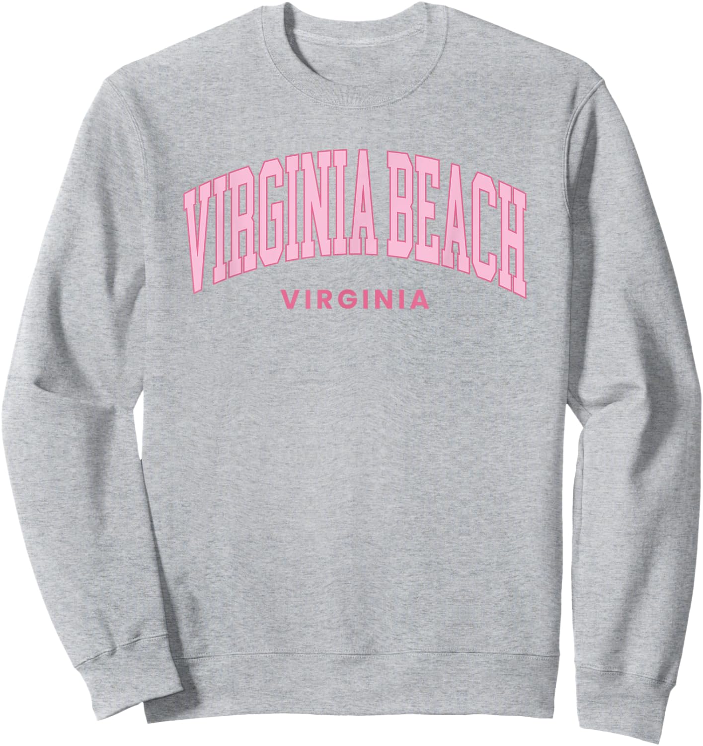 Virginia Beach Virginia Retro Preppy Throwback Girls Sweatshirt - Sweatshirt | Ash