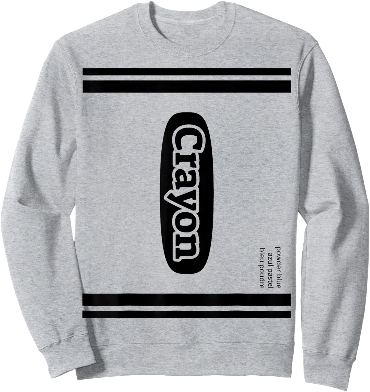 Crayon Powder Blue Group Costume Sweatshirt - Sweatshirt | Ash