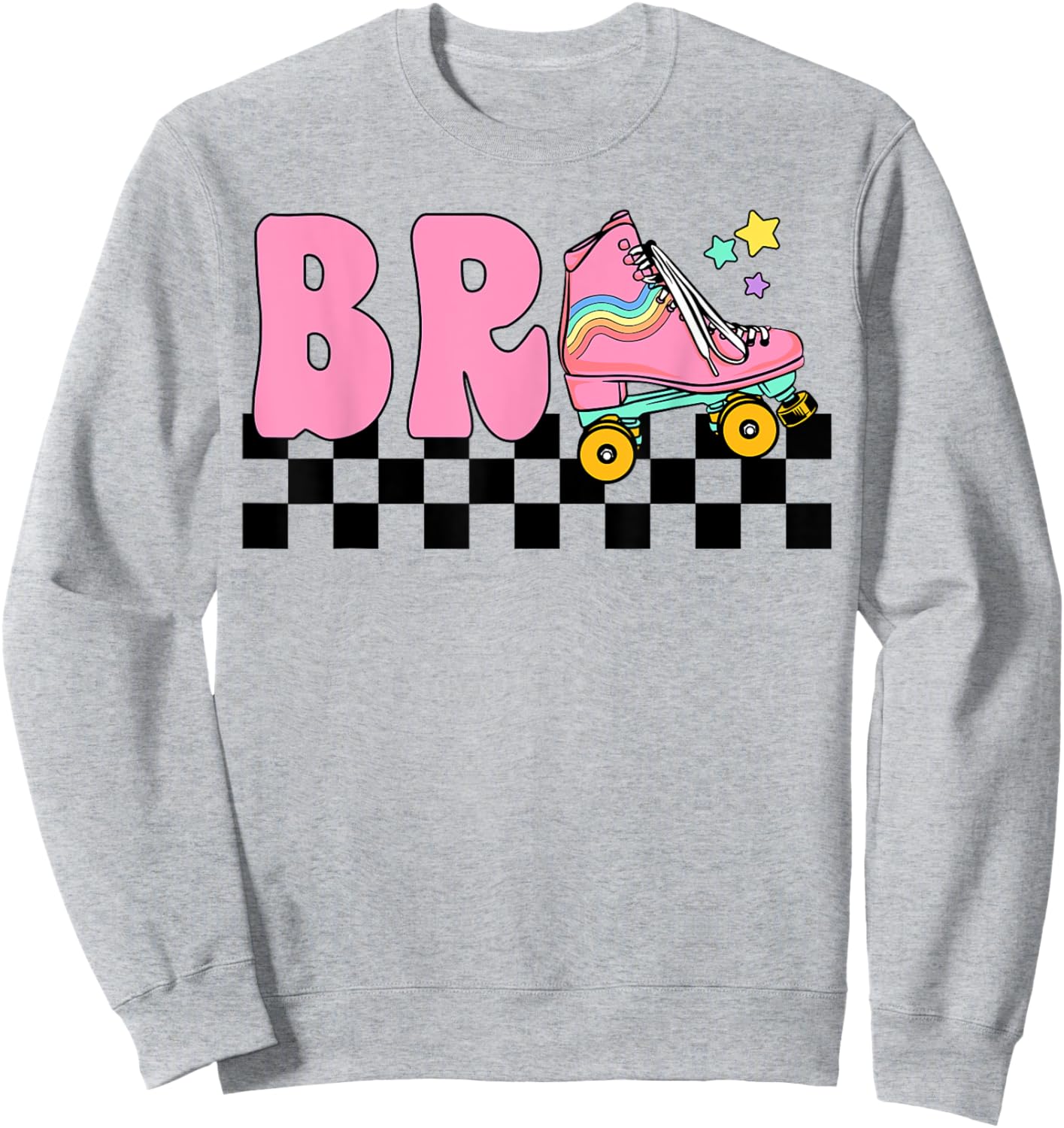 Brother Rolling Into Birthday Roller Skating Family Matching Sweatshirt - Sweatshirt | Ash