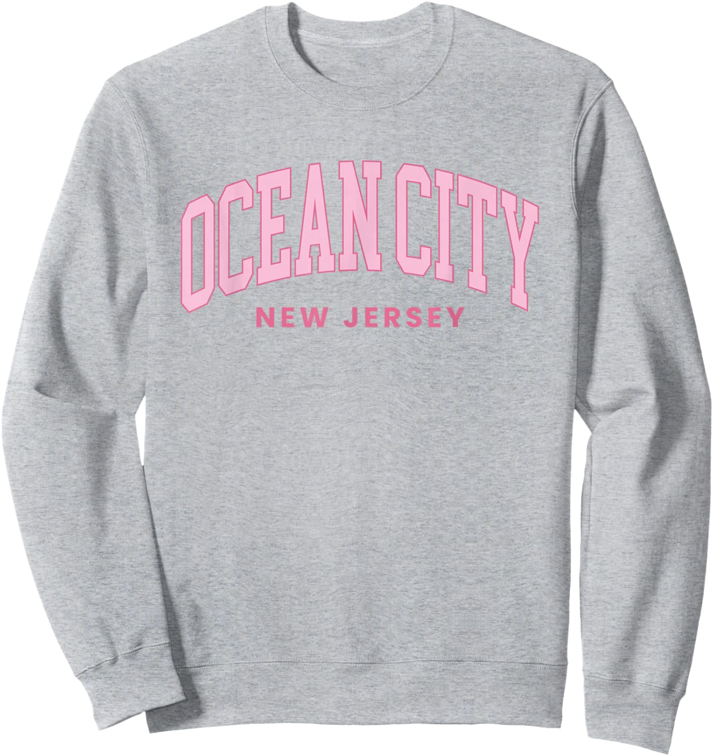 Ocean City New Jersey NJ Retro Preppy Throwback Girls Sweatshirt - Sweatshirt | Ash