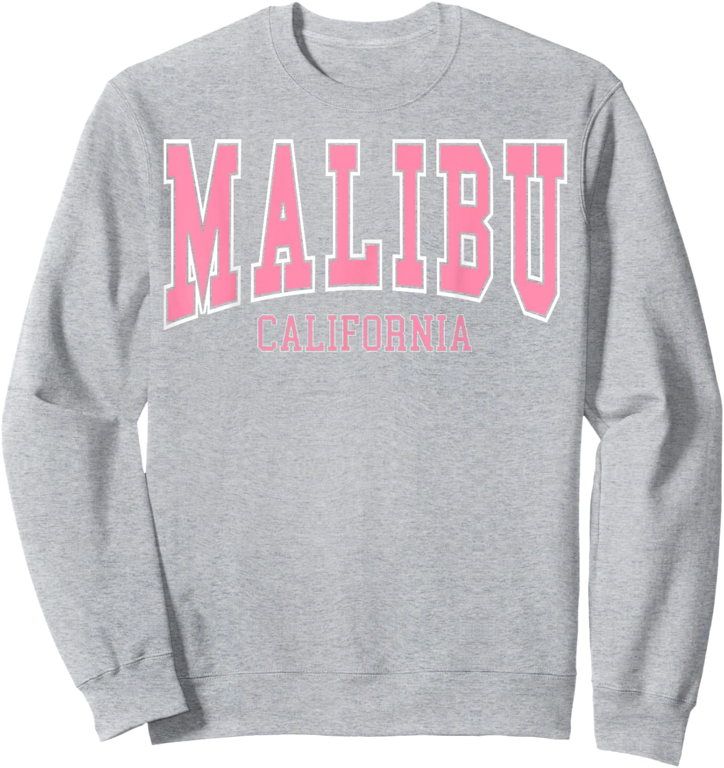 Preppy Varsity Pink Malibu California Teen Girls Sweatshirt - Sweatshirt | Ash