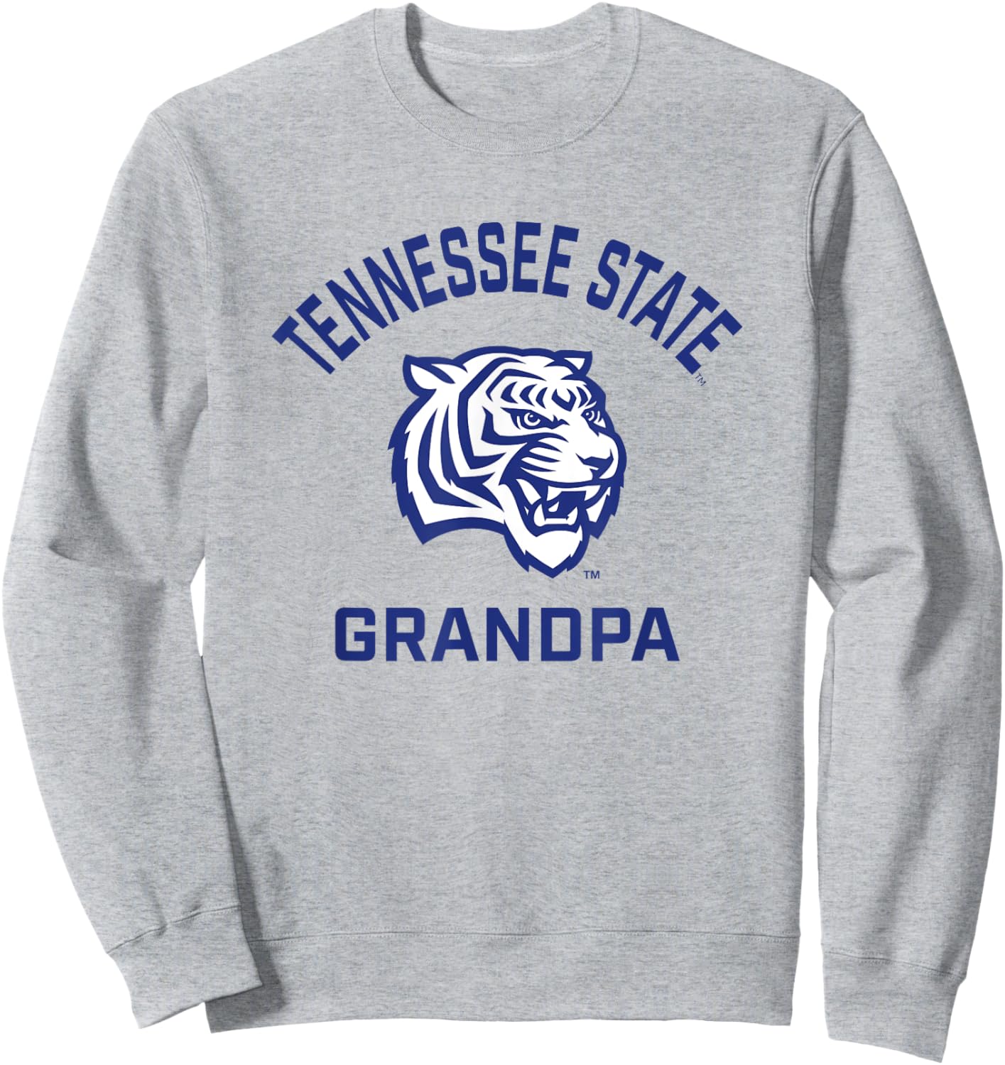 Tennessee State University TSU Tigers Arched Grandpa Sweatshirt - Sweatshirt | Ash